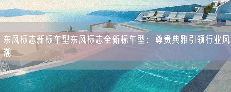 东风标志新标车型东风标志全新标车型：尊贵典雅引领行业风潮