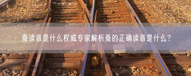 蚕读音是什么权威专家解析蚕的正确读音是什么？